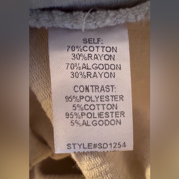 GeeGee Cream Corduroy Button-Up shirt/Jacket dress.  Size M  VGUC - Picture 11 of 12